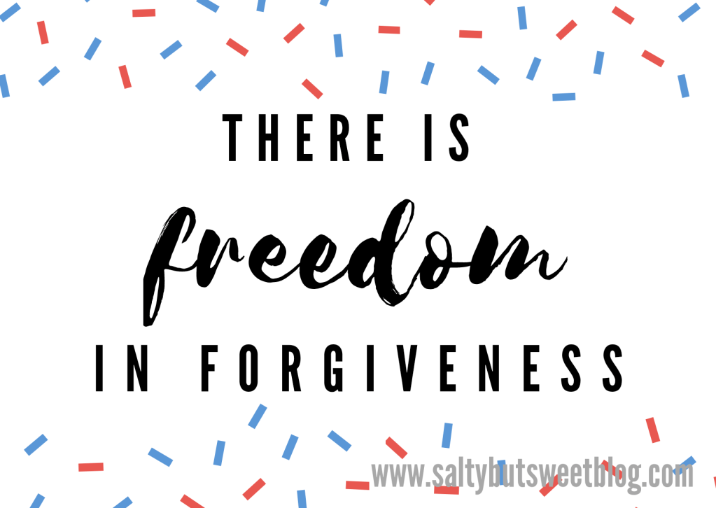 There is FREEDOM in&nbsp;FORGIVENESS