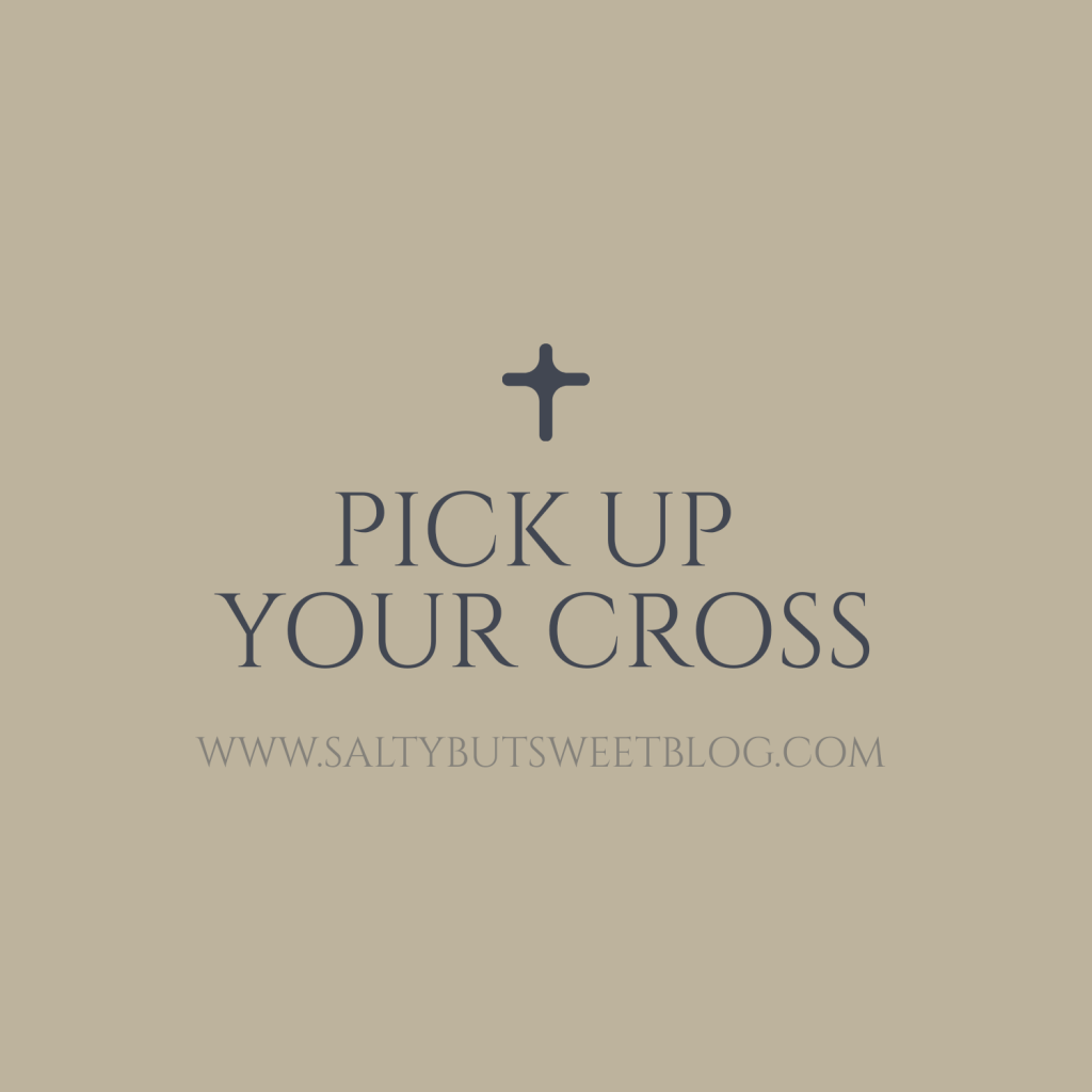 pick up your cross salty but sweet blog