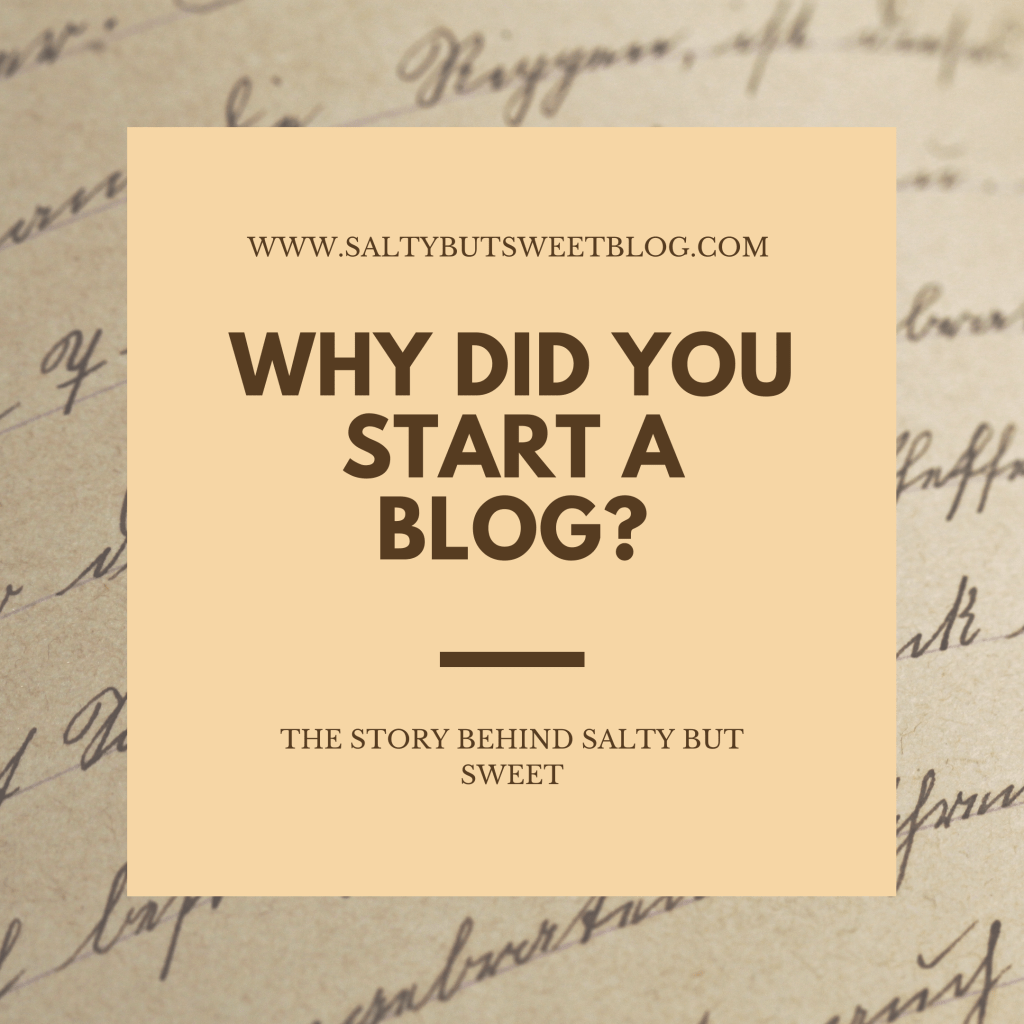 Why did you start a blog?