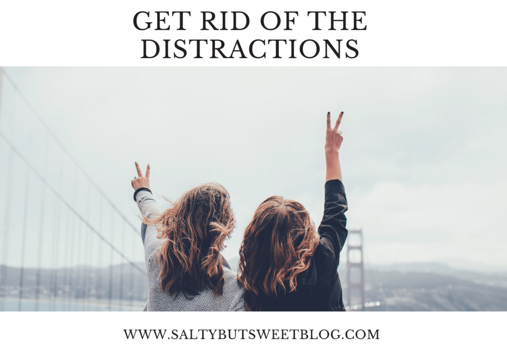 get rid of the distractions keeping you from peace