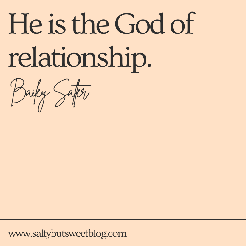 God of relationship